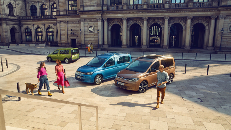 Die neue Caddy Reihe, mit dem Caddy, dem Caddy Cargo und dem Caddy California