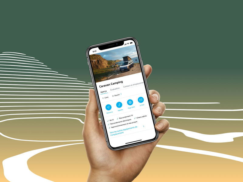 l'application VW California App.