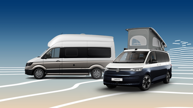 VW California und VW Grand California.