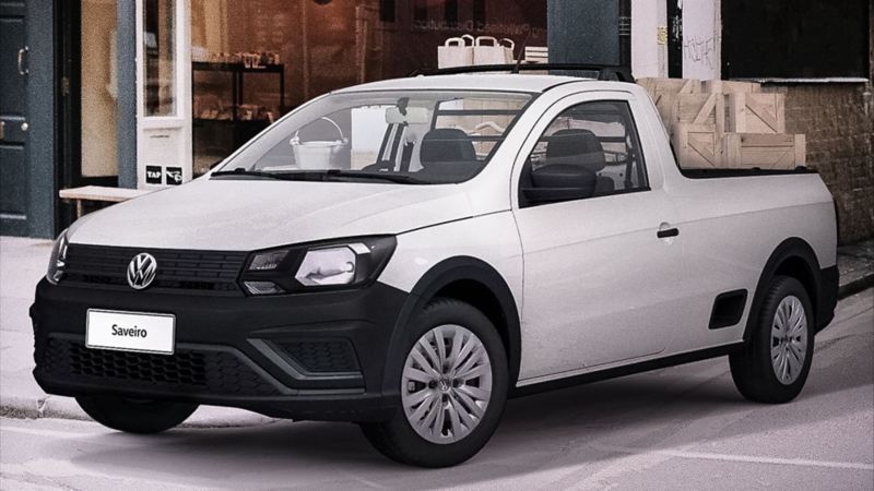 Imagen de pickup Saveiro 2022 de Volkswagen en color blanco