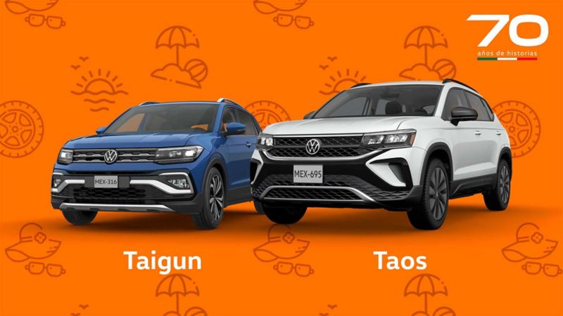 SUVs 2024 Taigun y Taos. Camionetas en oferta durante agosto en Volkswagen México. 