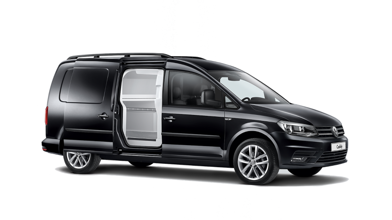 Volkswagen Caddy w zabudowie chłodnia/izoterma na seryjnym furgonie.