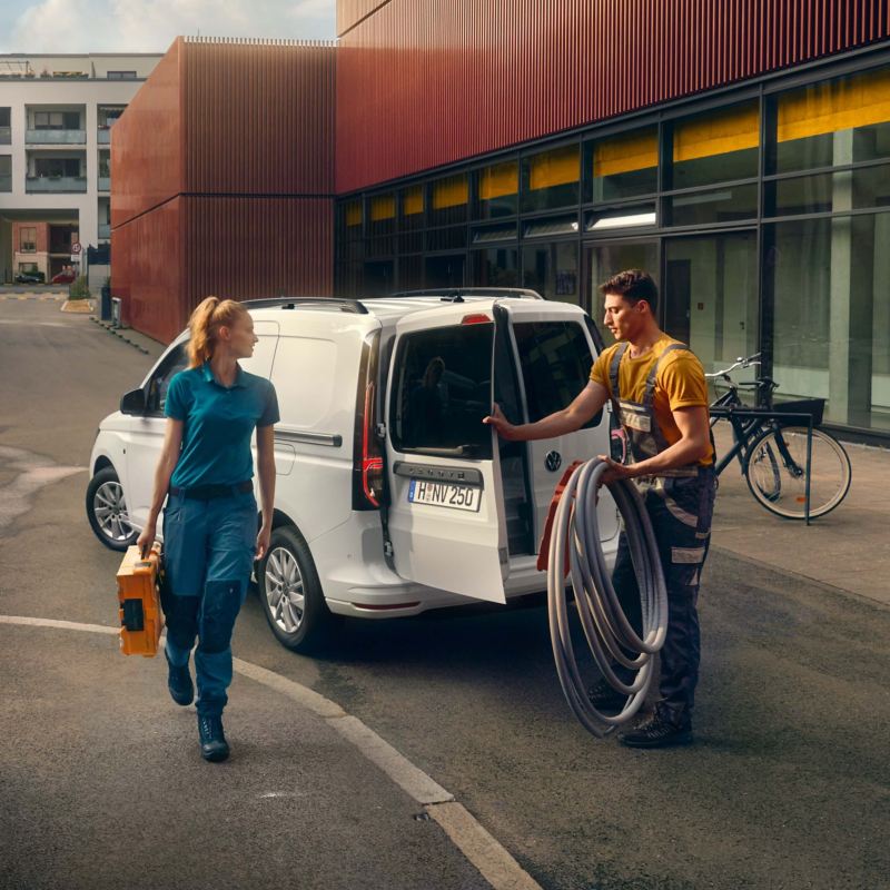 Der neue Volkswagen Caddy Cargo als Transportwagen.