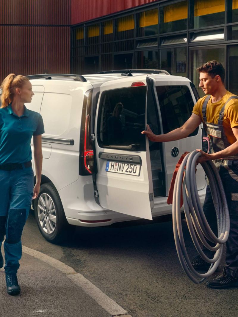 Der neue Volkswagen Caddy Cargo als Transportwagen.