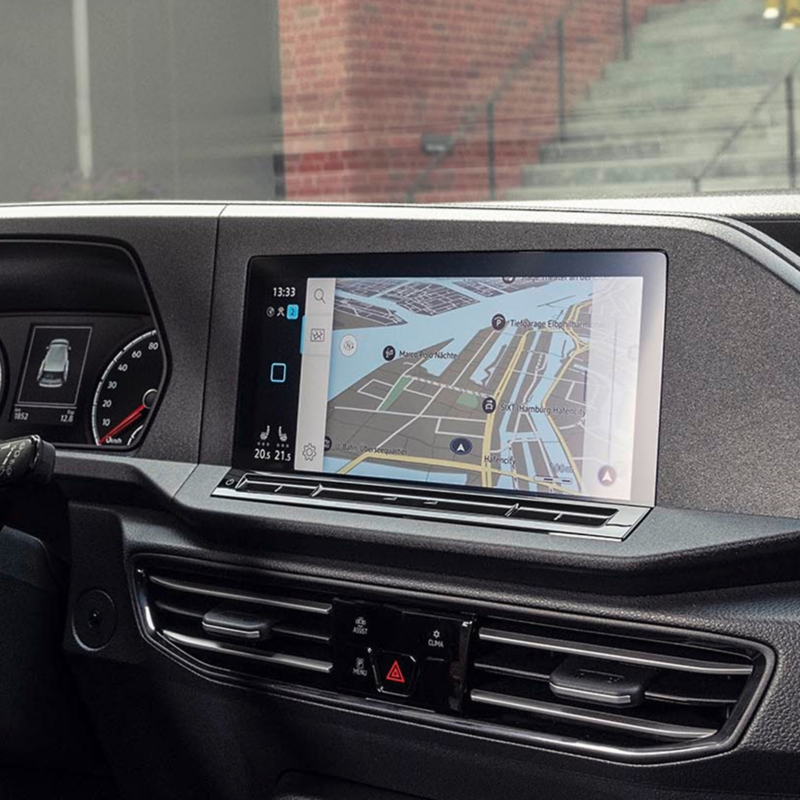 Digital Cockpit i en VW Caddy Cargo.