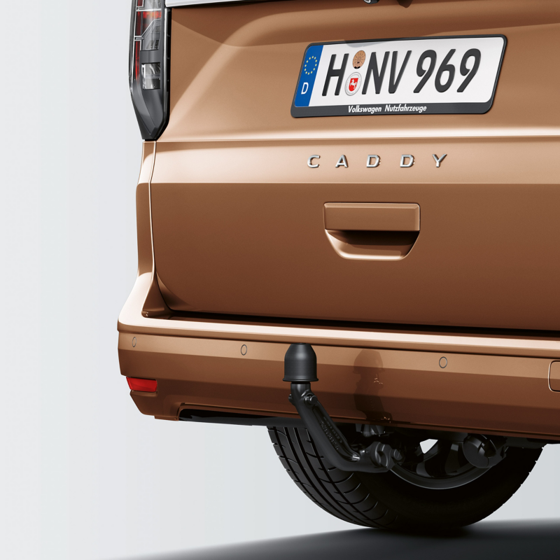 Dragkrok på en VW Caddy California.