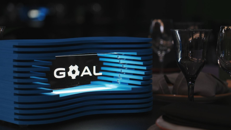 Detalles de la decoración en la fiesta de lanzamiento de Volkswagen Edición Especial GOAL en México. 