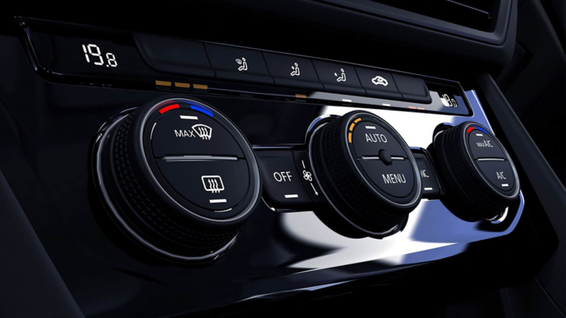 Nuevo Jetta 2022. Botones de ajuste para Climatronic. 
