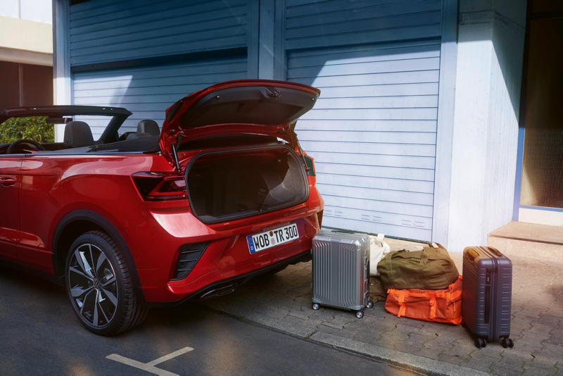 Coffre ouvert d'un T-Roc Cabriolet