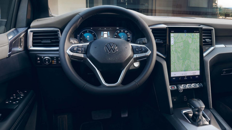 El panel de instrumentos del VW Amarok.