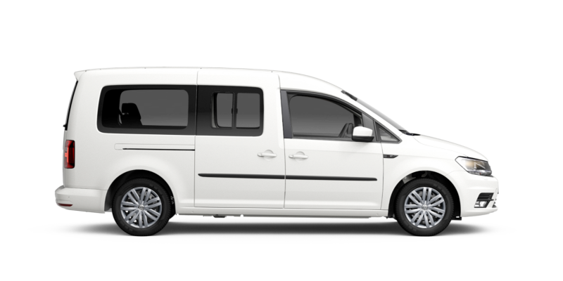 Volkswagen Caddy Maxi GNC visto de costado