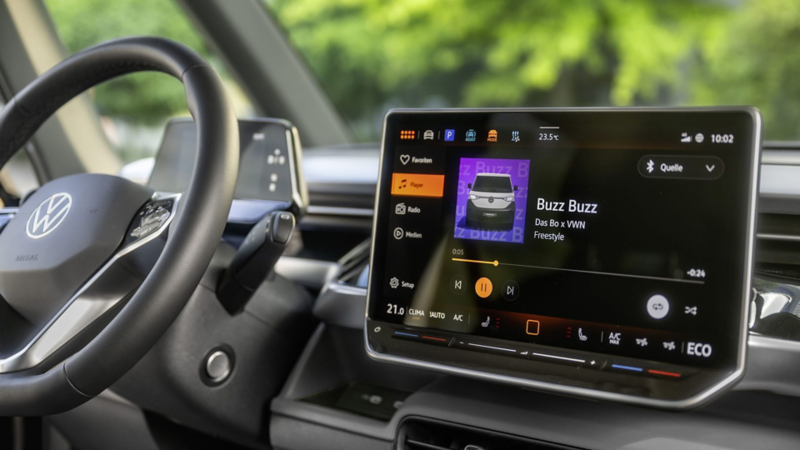 El panel digital del VW ID. Buzz Cargo
