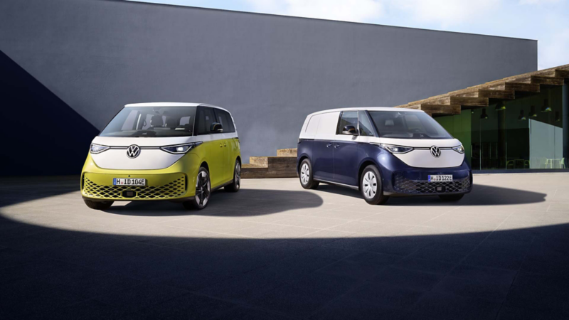 Vista frontal del VW ID. Buzz Cargo