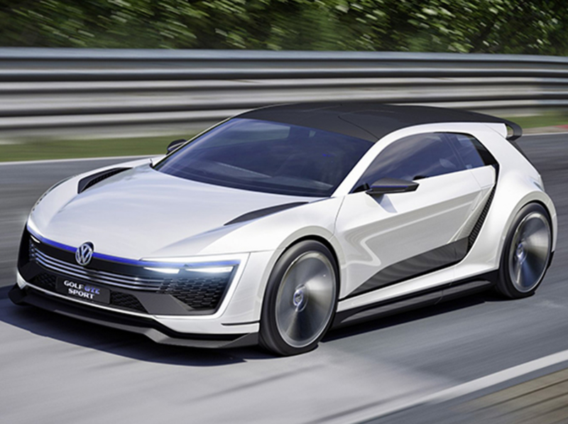 A Golf GTE Sport on a racetrack