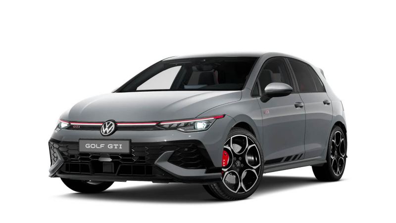 Visuel 3/4 avant de la Golf GTI Clubsport.