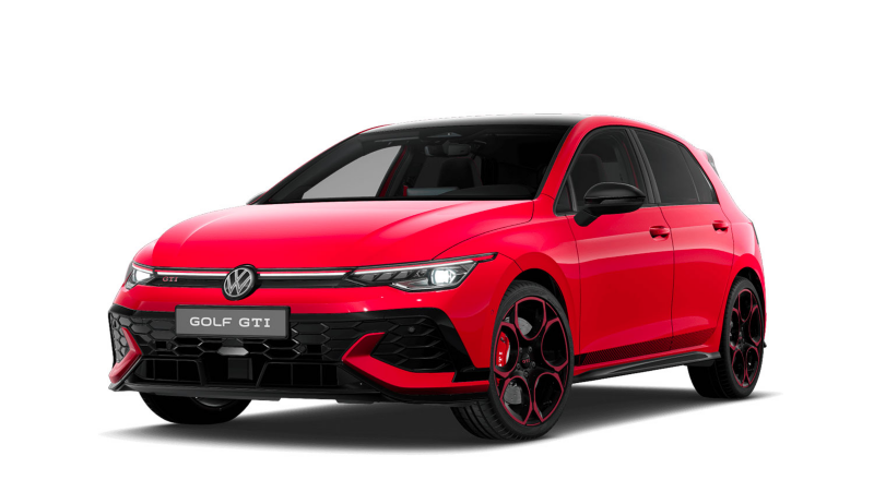 Visuel 3/4 avant de la Golf GTI Edition 50.