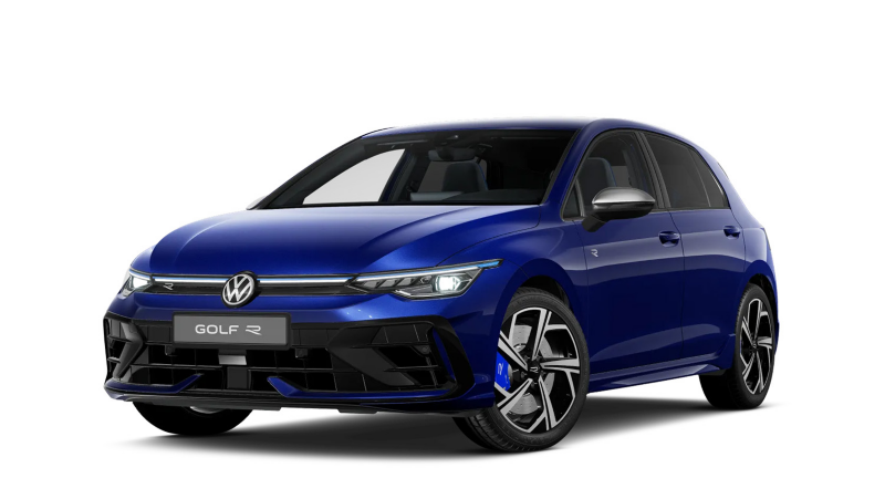 Visuel 3/4 avant de la Golf R.