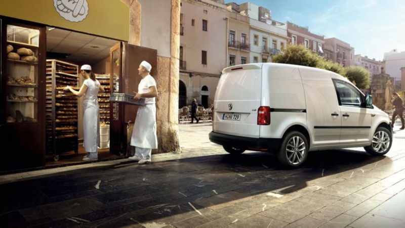 Caddy wit 3/4 bakkerij
