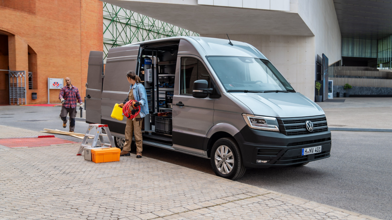 VW Crafter Kastenwagen mit Innenausbau. 