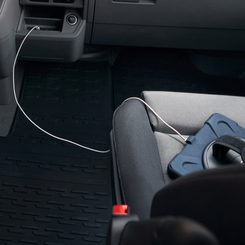 USB-gränssnitt i en VW Crafter.