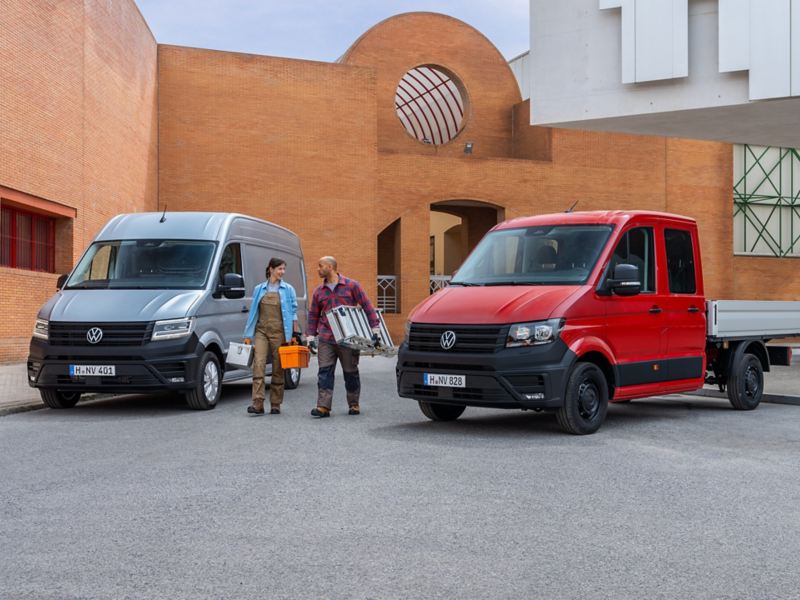 VW Crafter skåpbil och flakbil