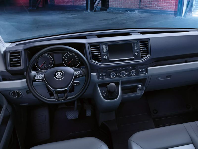 Interior of the Volkswagen crafter