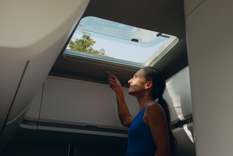 Campervan sun roof