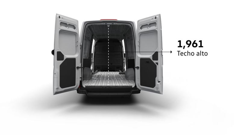 Diagrama del Nuevo Crafter Cargo Van altura interior techo alto