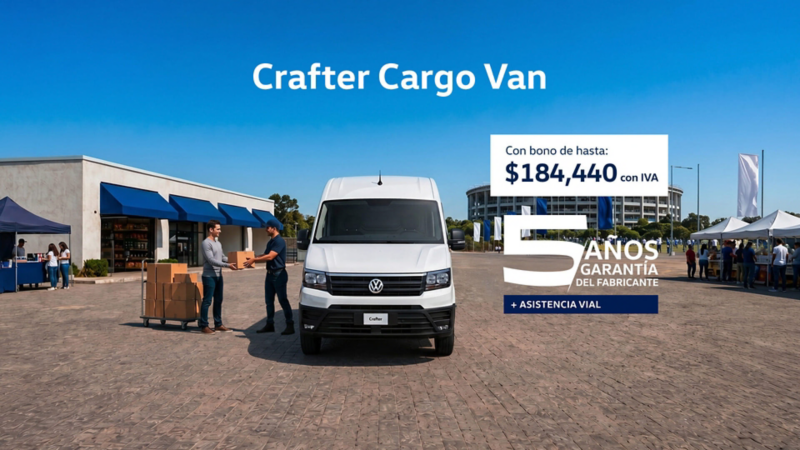 Adquiere una camioneta de trabajo Volkswagen Crafter a precio promocional