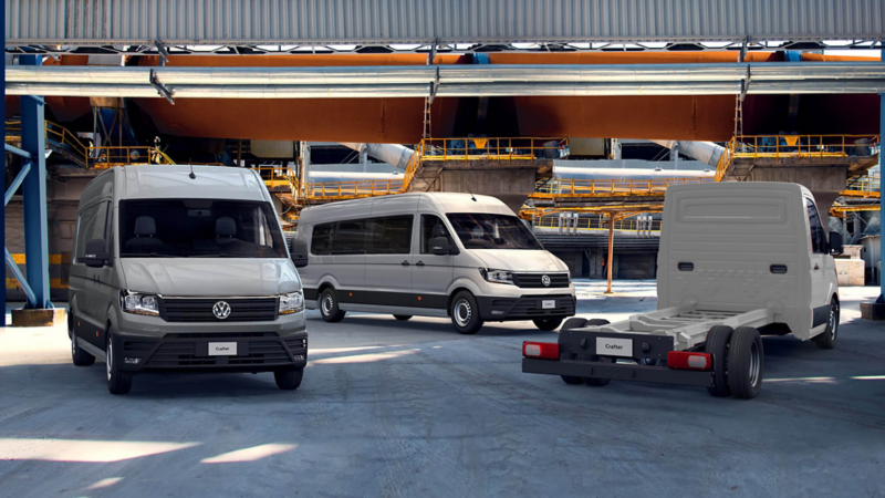 Crafter Chasis, Crafter Cargo y Crafter Pasajeros, el vehículo con la posibilidad de hacerlo todo