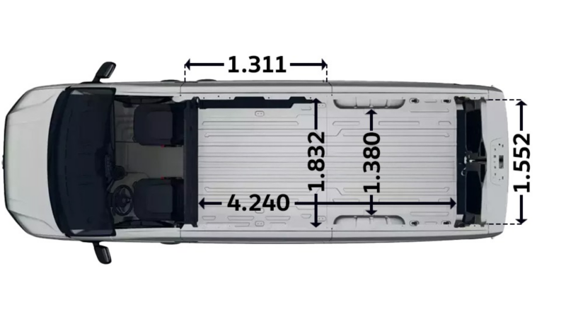 Crafter Furgon z wysokim dachem L4H3
