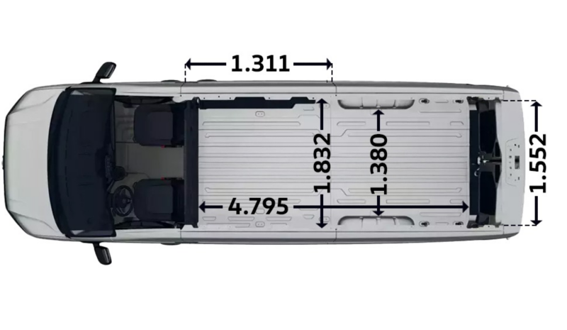 Crafter Furgon z wysokim dachem L5H3