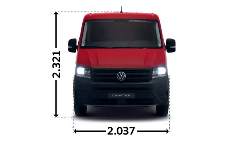 Crafter Podwozie z podwójną kabiną L4