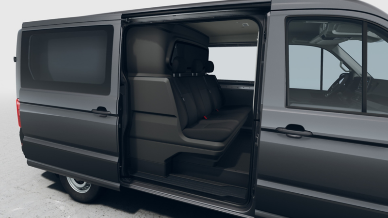 Crafter Twin Cabin med 3 sittplatser i baksätet