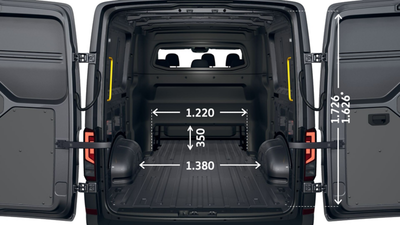 VW Crafter Twin Cabin L3H2 lastutrymme
