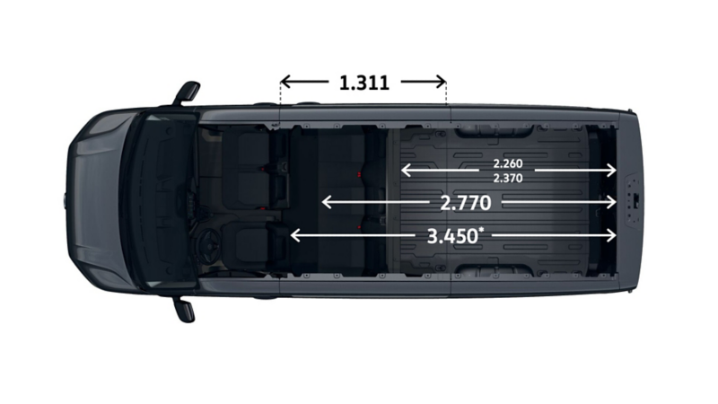 VW Crafter Twin Cabin L3H2 lastutrymme