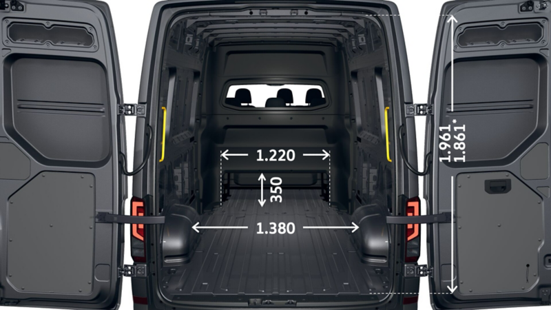 VW Crafter Twin Cabin L4H3 lastutrymme