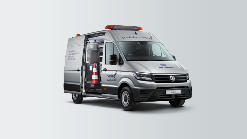 De Crafter 35 Bestelwagen Road Assistance Grijs