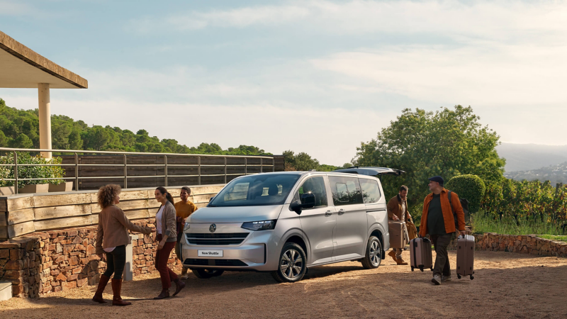 The Transporter Shuttle parked in an outdoor location. 