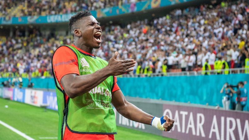 Breel Embolo am Jubeln