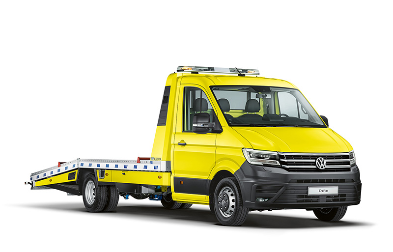 Volkswagen Crafter Podwozie z lawetą.