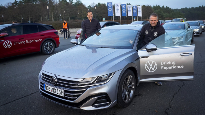 DFB, Die Mannschaft, Fahrsicherheitstraining, Volkswagen, Oliver Bierhoff, Hansi Flick