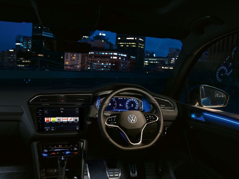 VW Tiguan with a digital cockpit