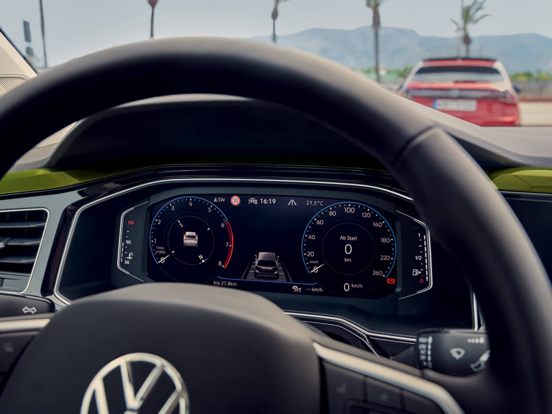 Intérieur de véhicule équipé d'un digital cockpit