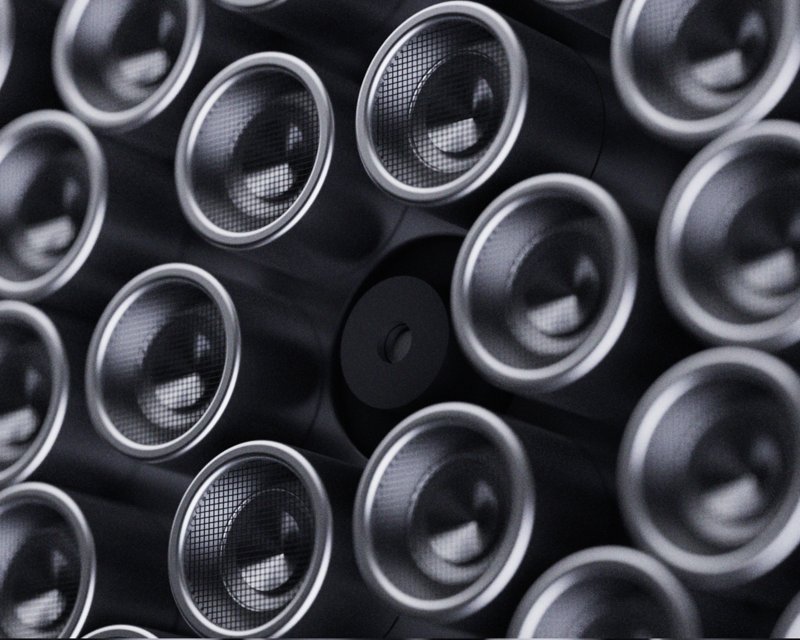RooBadge speaker close up