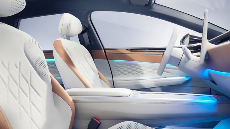 Diseño interior de ID. SPACE VIZZION de Volkswagen, el auto familiar eléctrico