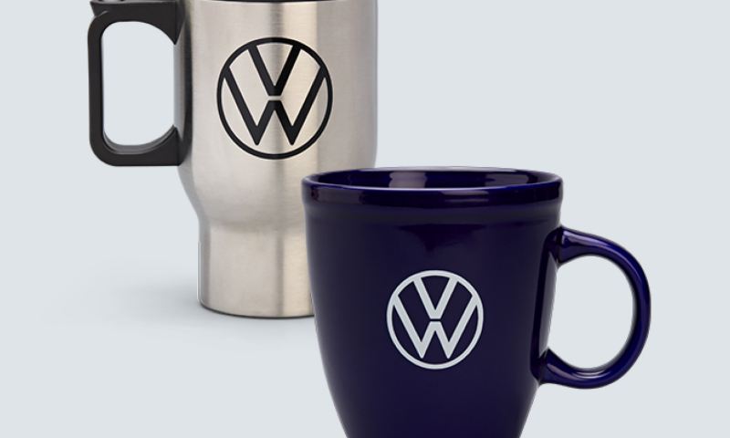 VW branded drinkware.