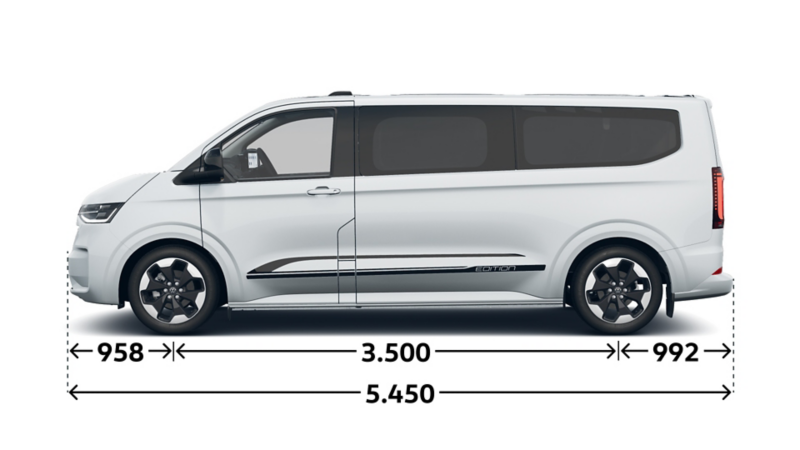 e-Caravelle Edition langer Radstand Seite