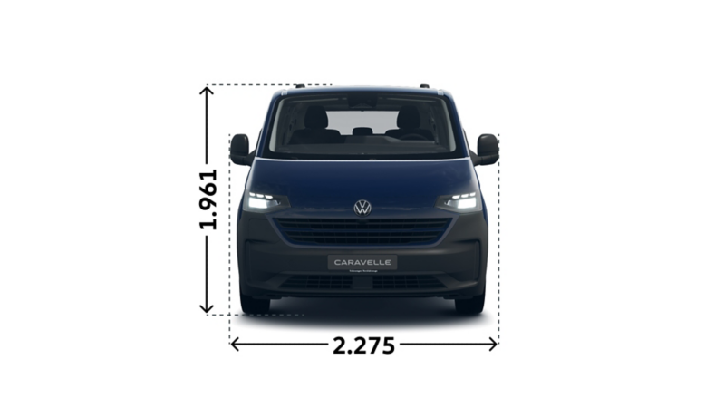 e-Caravelle kurzer Radstand Front