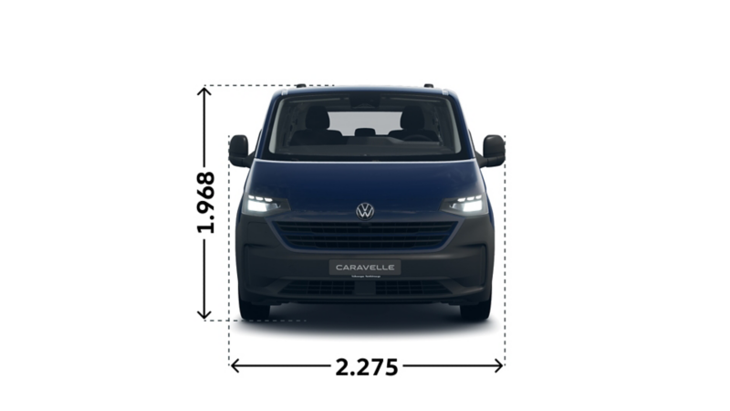 e-Caravelle langer Radstand Front